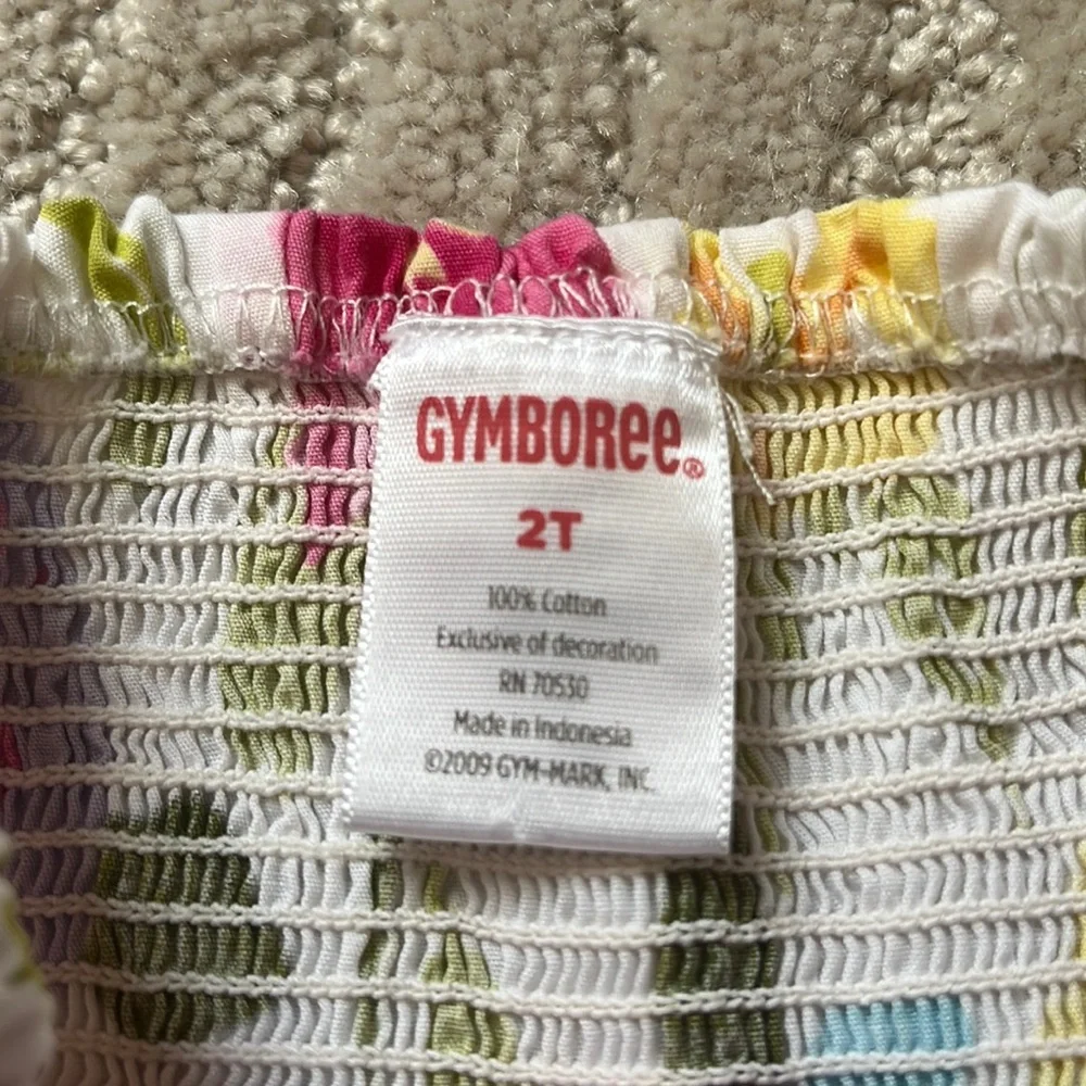 Vintage Gymboree Floral Cotton Summer Dress